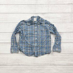 Lands End Plaid Collared Shirt
